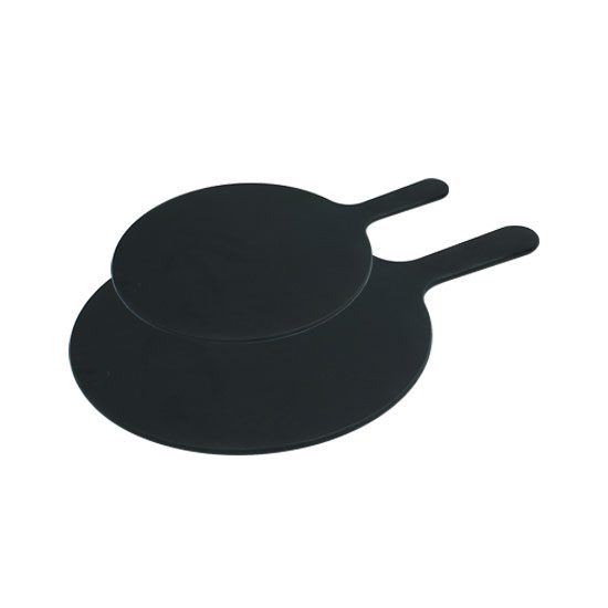 Serving Boards, Round, 5" Handle, Black