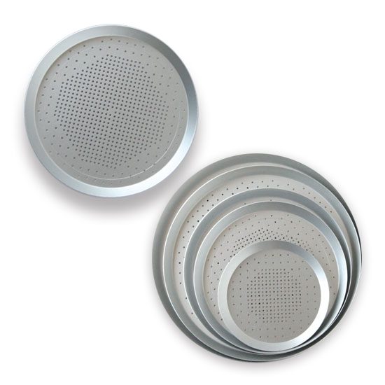 Perforated Pans, Silver Anodized
