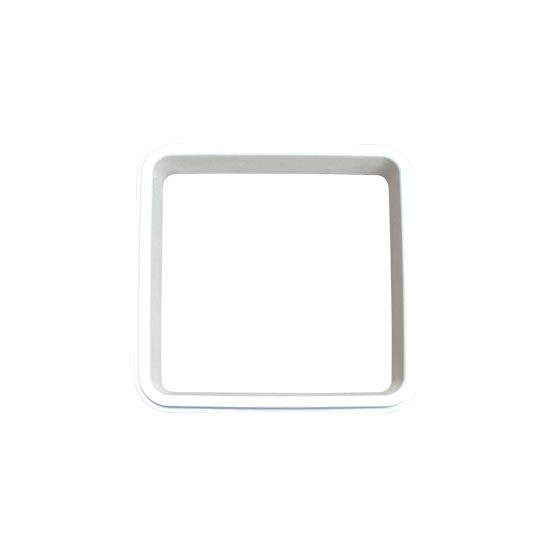 Square Deep Dish Pizza Pan Ring, White