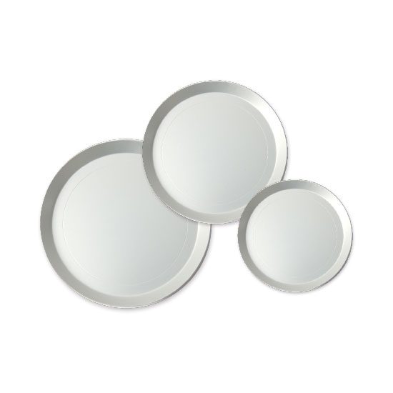 Thin Pans(Non-perforated), Silver Anodized